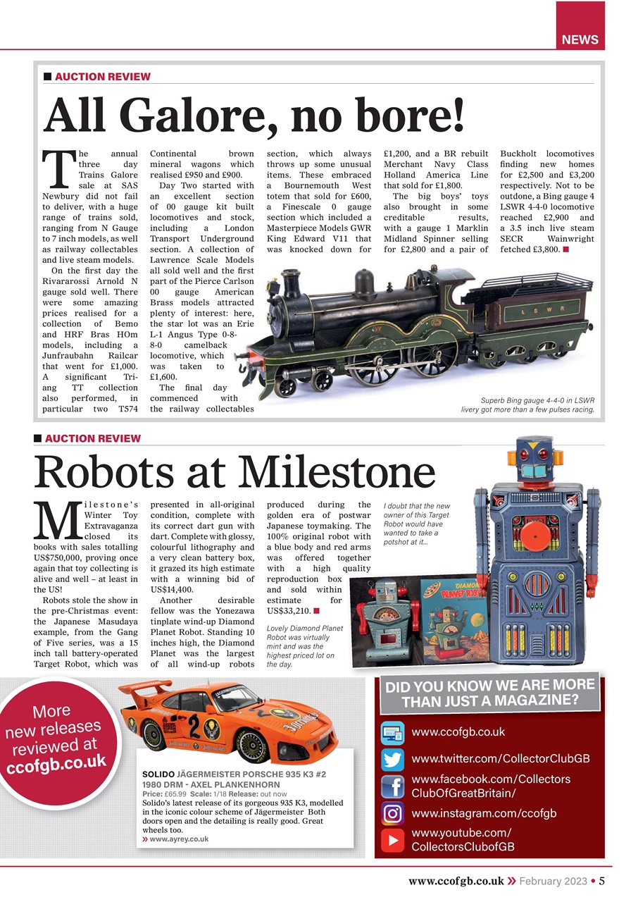 Collectors Gazette Preview Pages