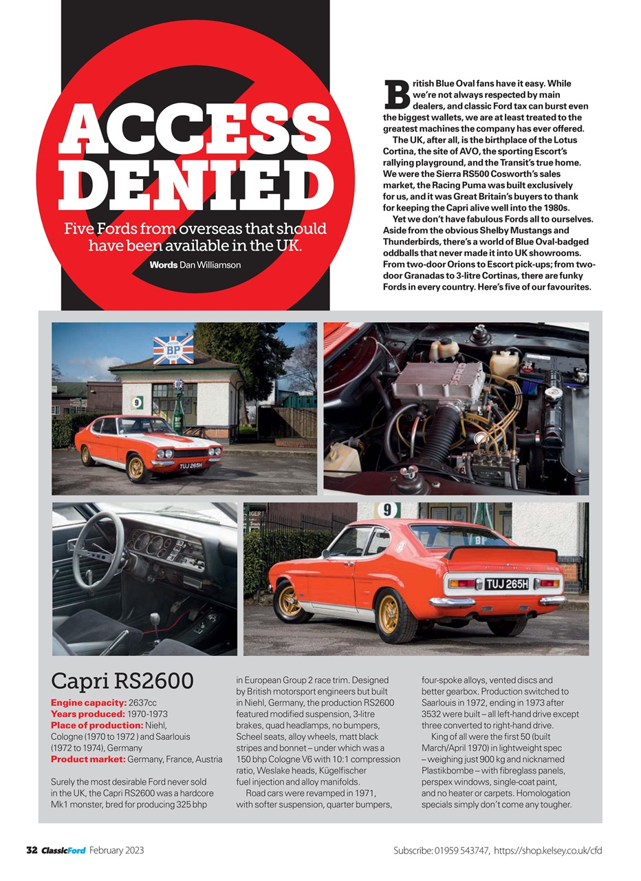 Classic Ford Preview Pages