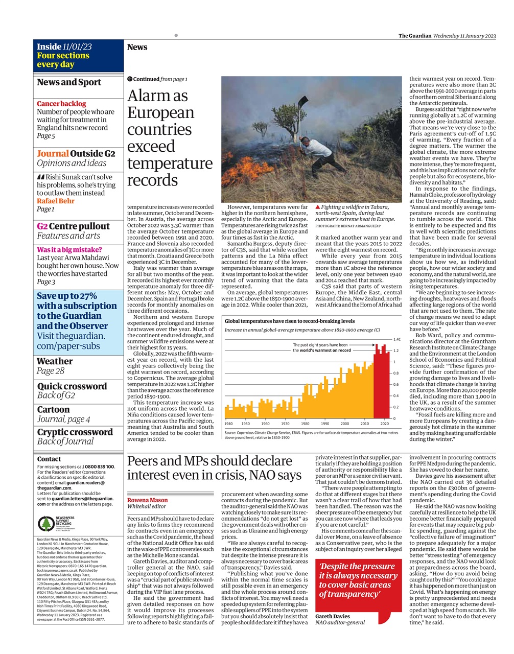 The Guardian Newspaper Preview Pages