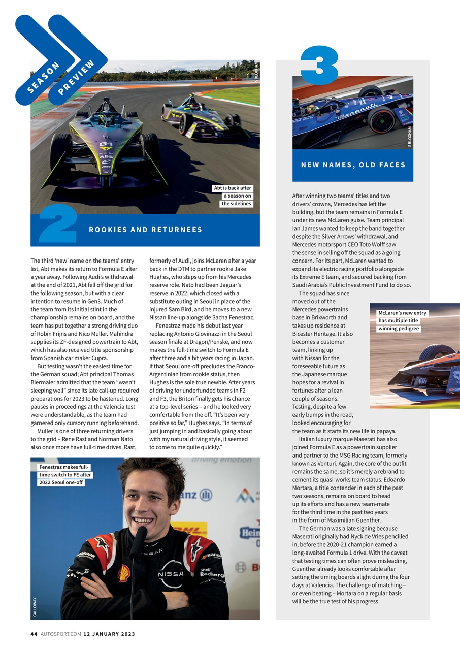 Autosport Preview Pages