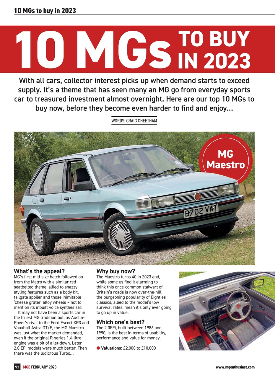 MG Enthusiast Preview Pages