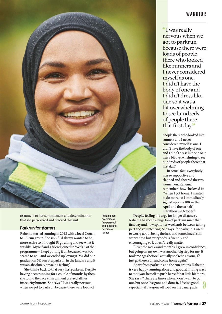 Women’s Running Preview Pages