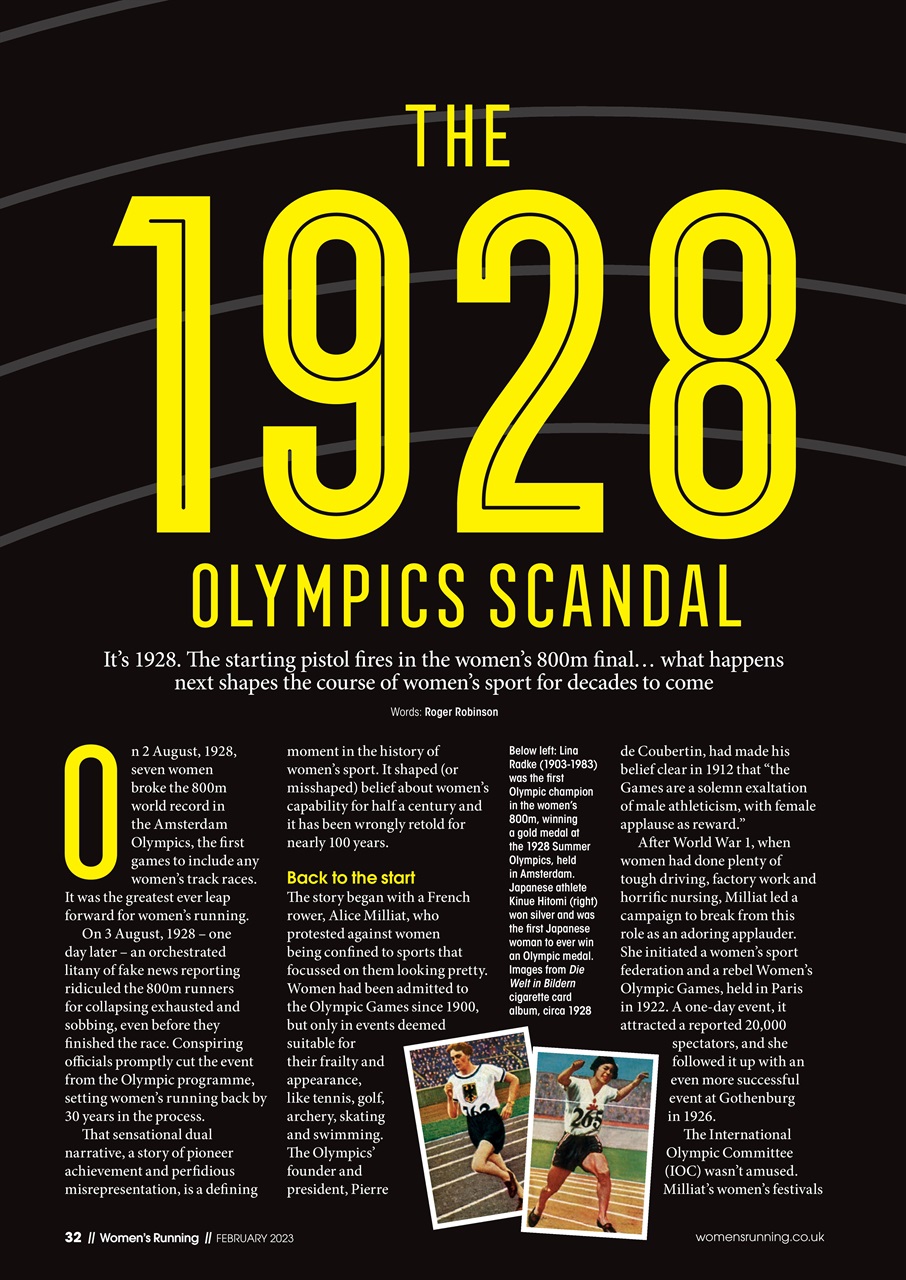 Women’s Running Preview Pages