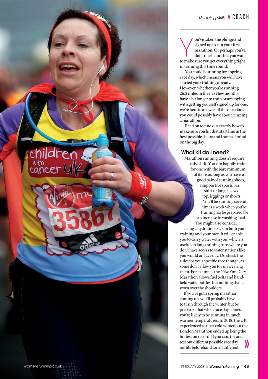 Women’s Running Preview Pages