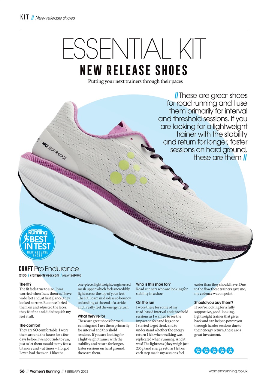 Women’s Running Preview Pages