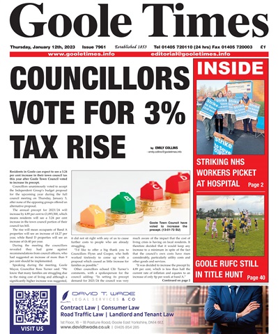Goole Times issue January 12th 2023