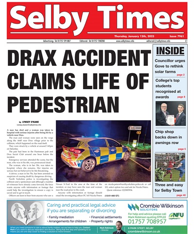 Selby Times issue January 12th