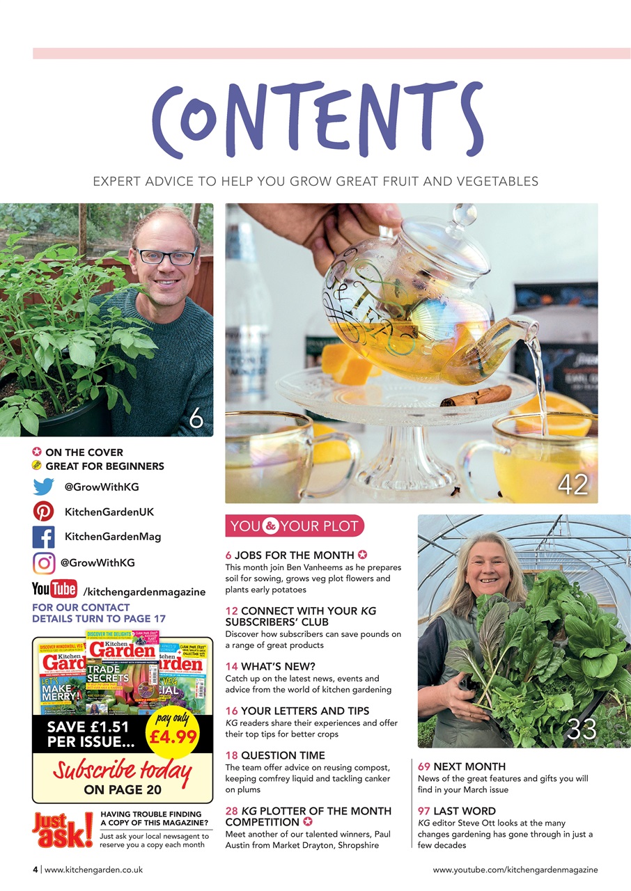 Kitchen Garden Magazine Preview Pages