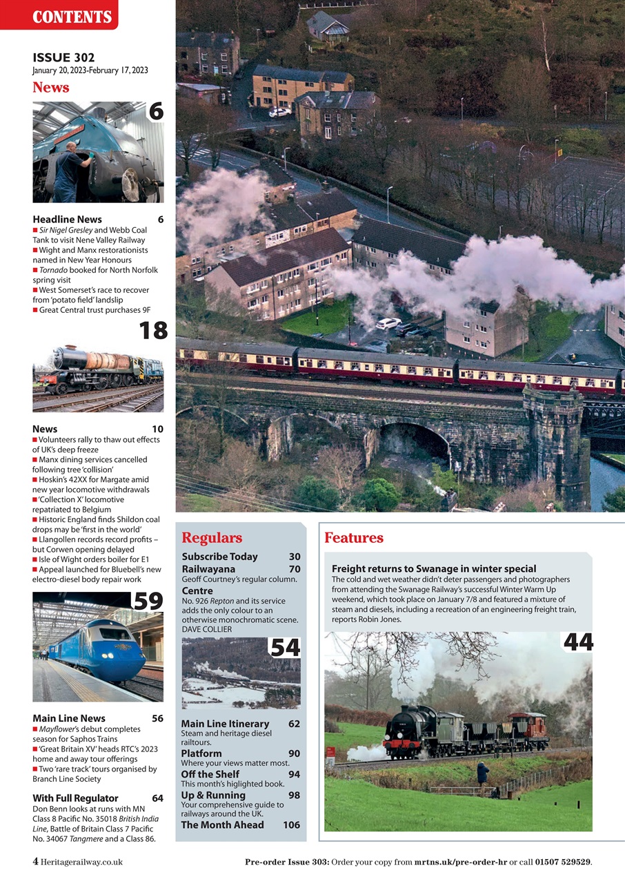Heritage Railway Preview Pages
