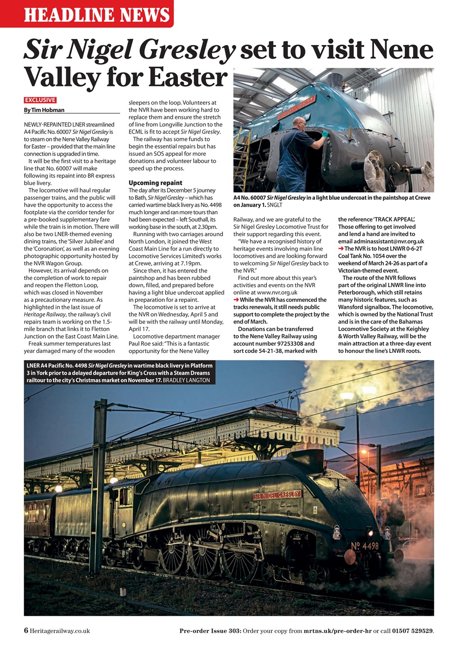 Heritage Railway Preview Pages