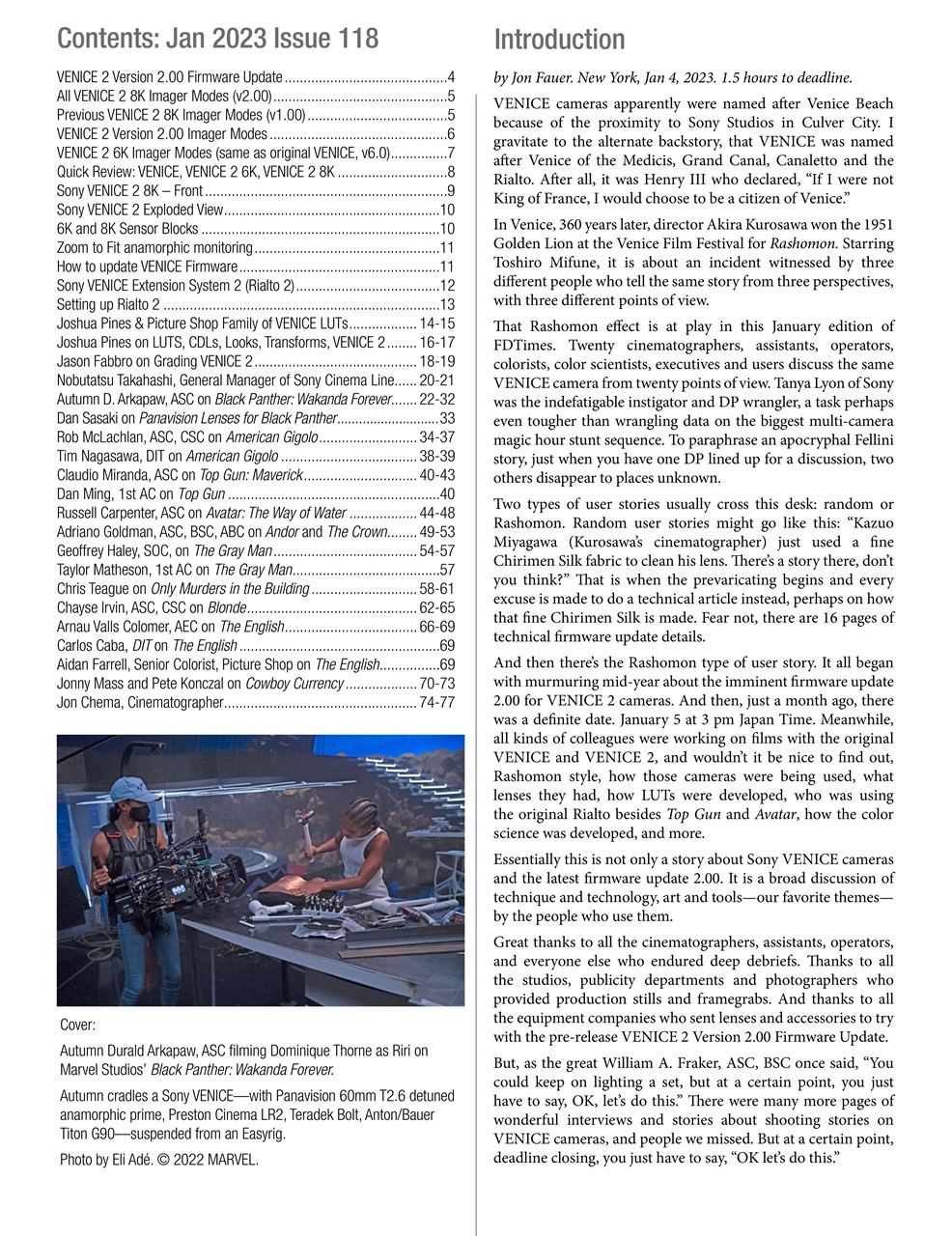 Film and Digital Times Preview Pages