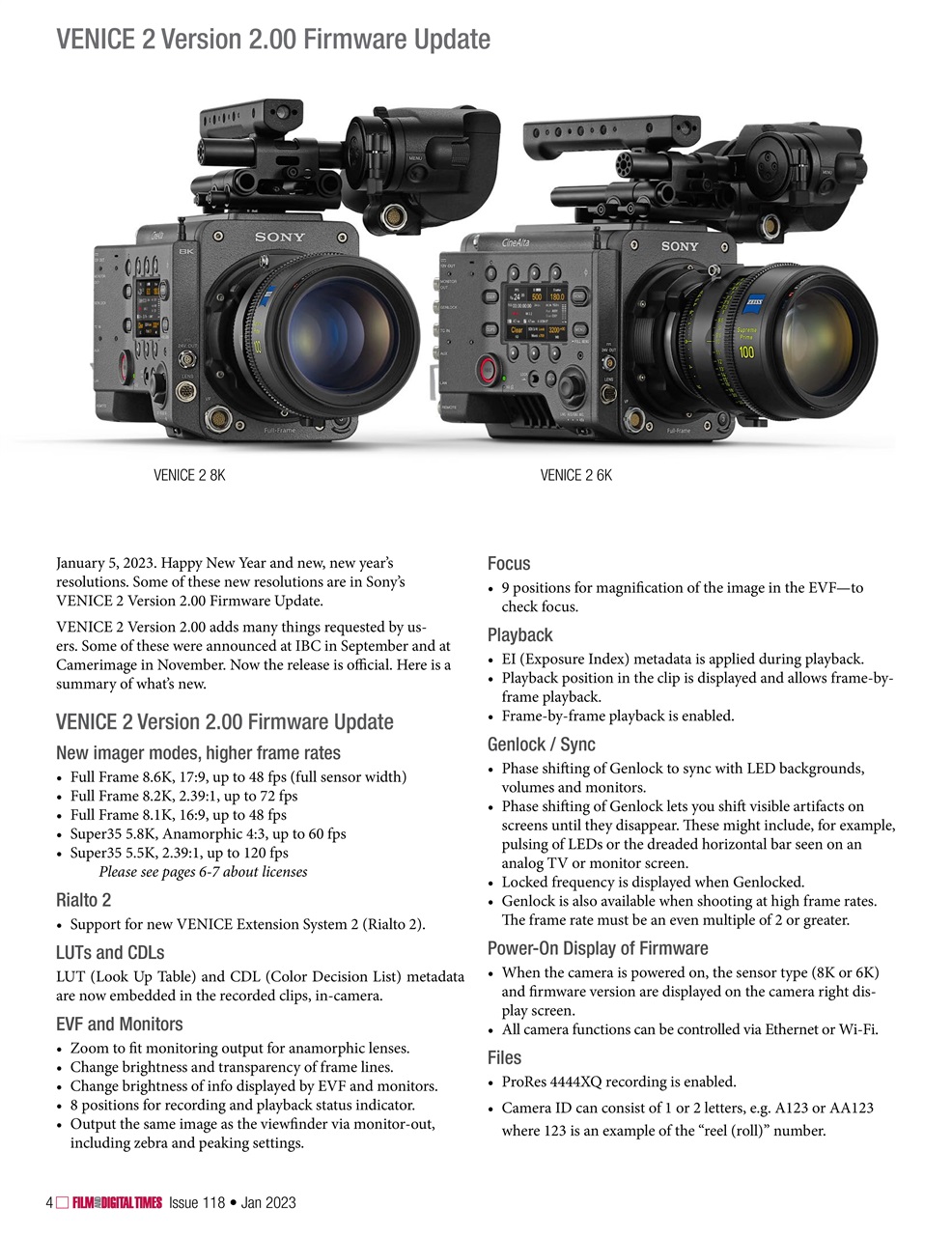 Film and Digital Times Preview Pages