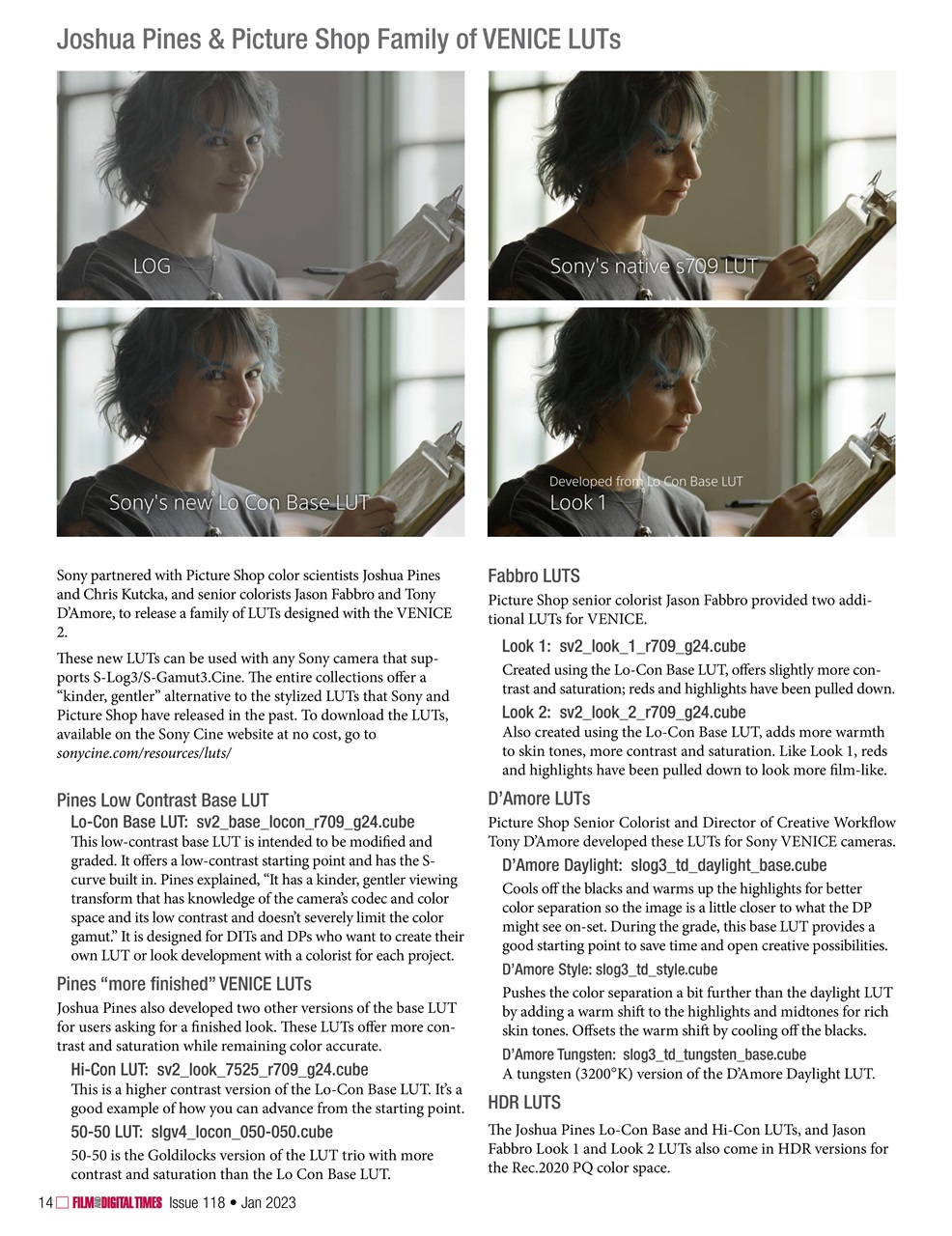 Film and Digital Times Preview Pages