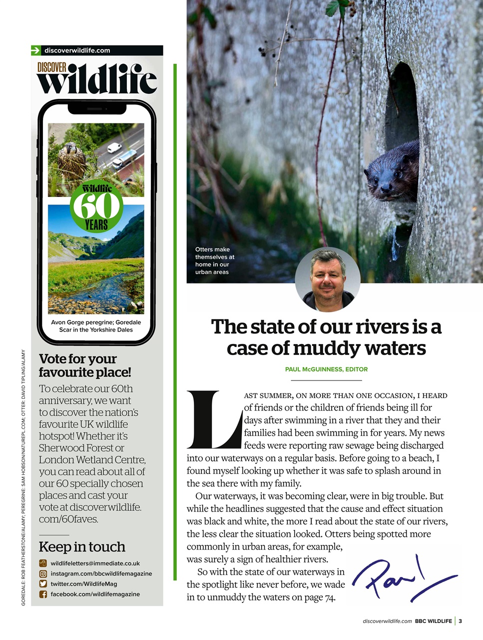 BBC Wildlife Magazine Preview Pages