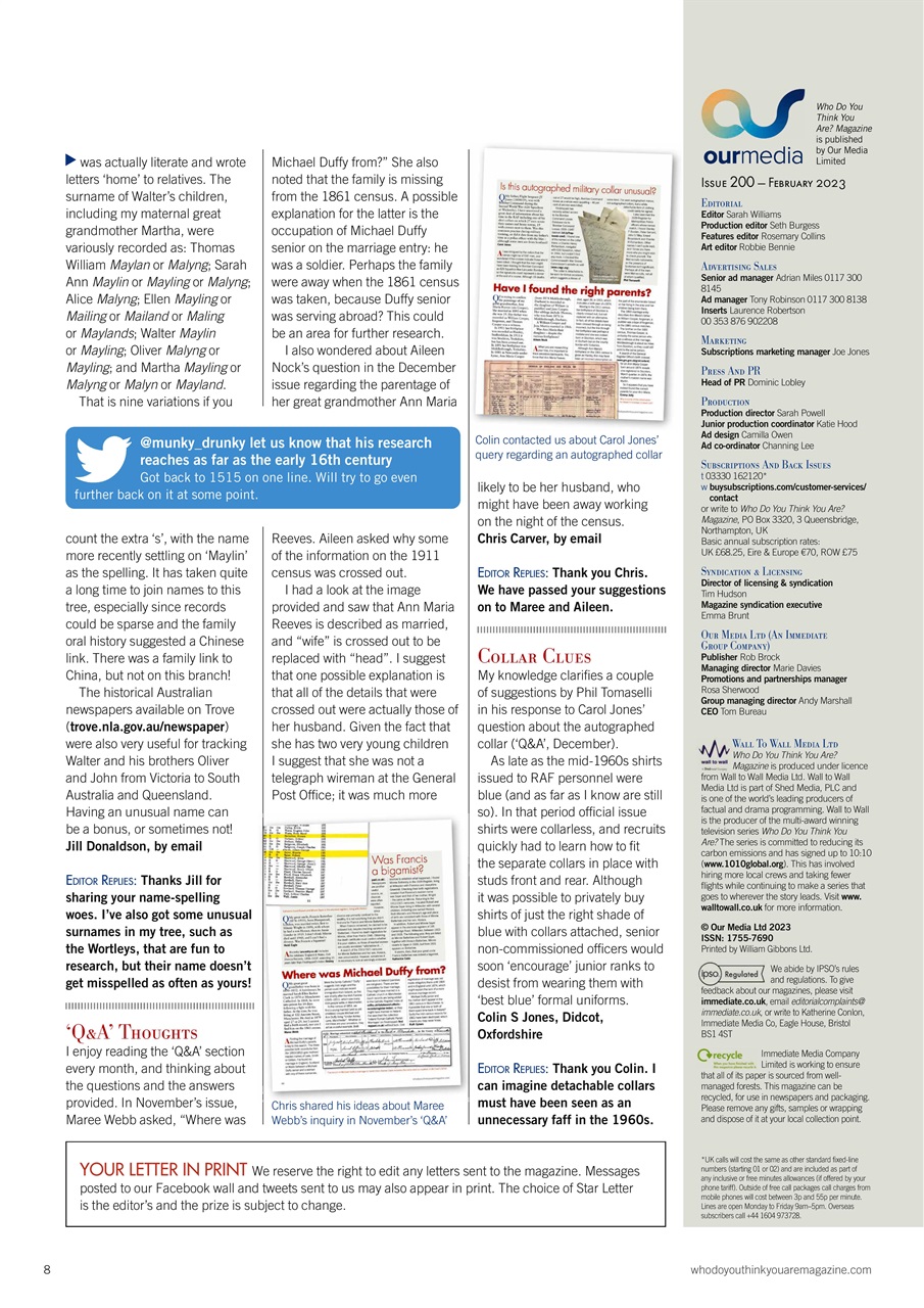 Who Do You Think You Are? Preview Pages