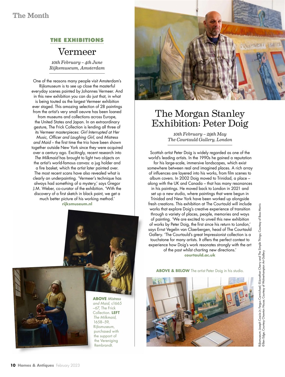 Homes & Antiques Magazine Preview Pages