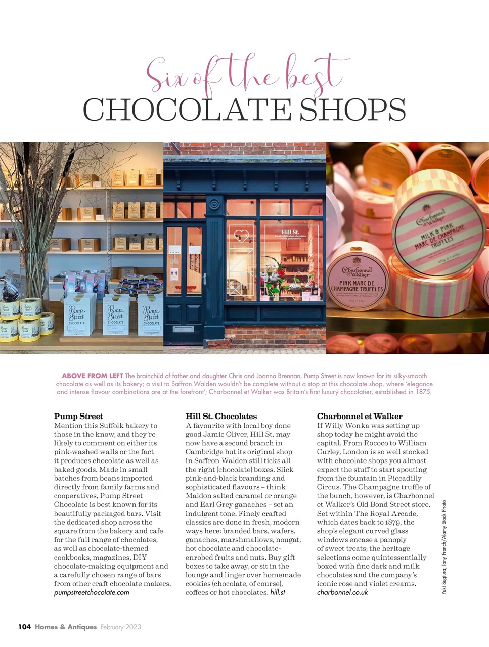 Homes & Antiques Magazine Preview Pages