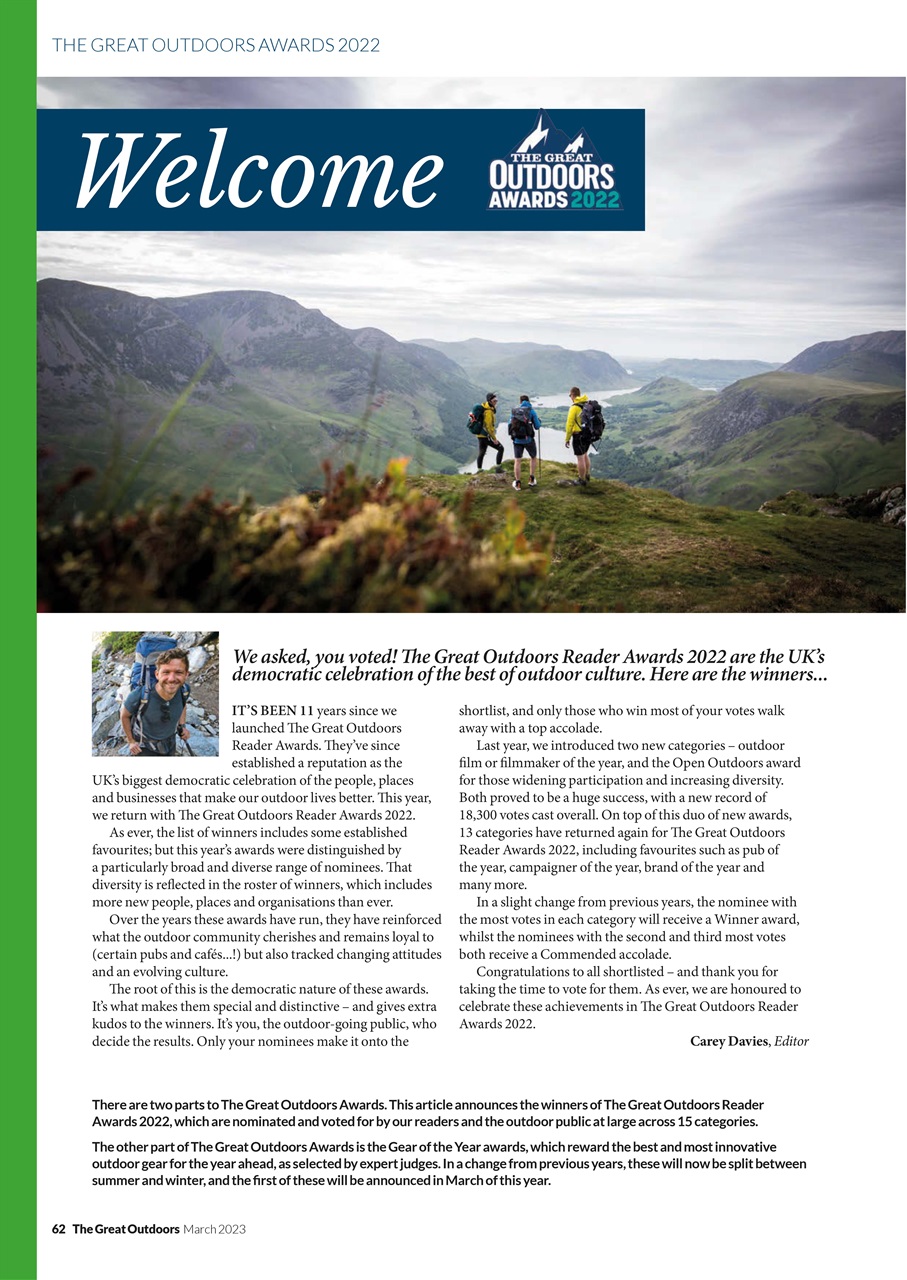 TGO - The Great Outdoors Magazine Preview Pages