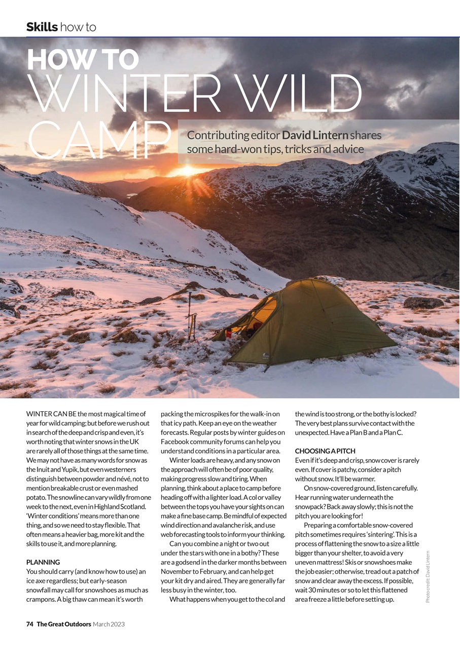 TGO - The Great Outdoors Magazine Preview Pages