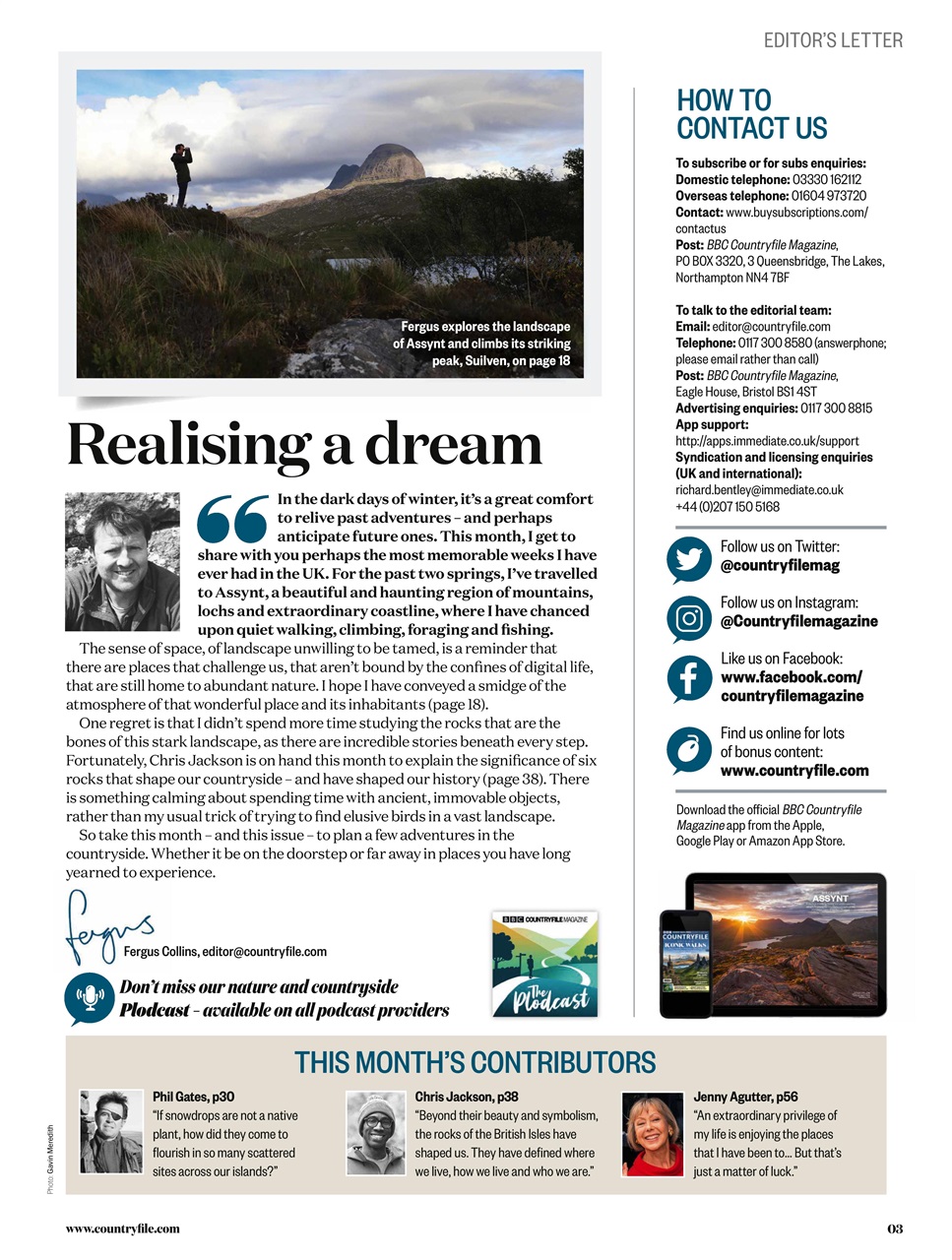 BBC Countryfile Magazine Preview Pages