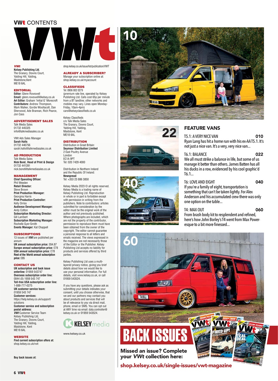 VWt Magazine Preview Pages