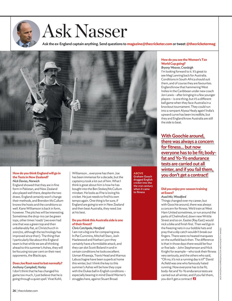 The Cricketer Magazine Preview Pages