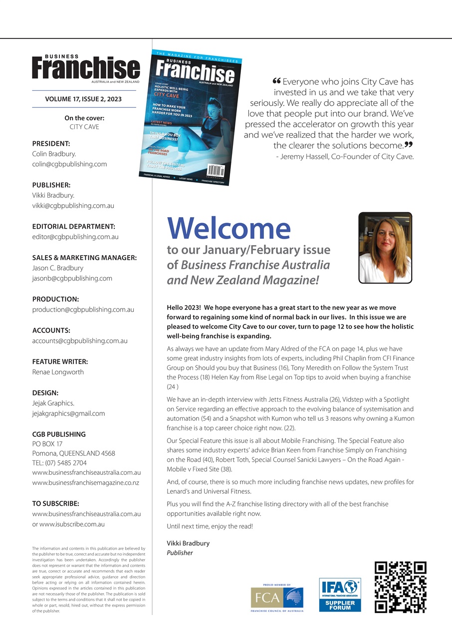 Business Franchise Australia&NZ Preview Pages