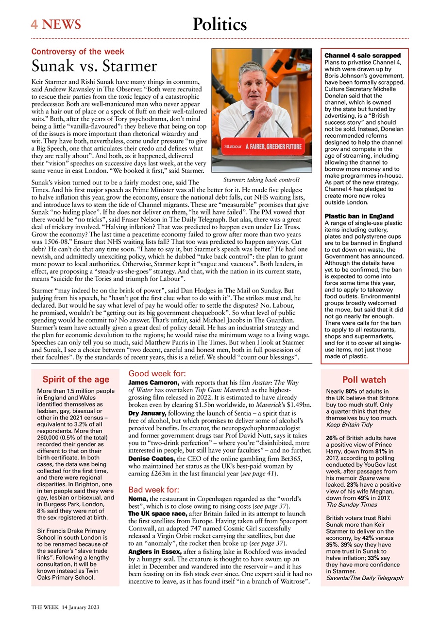 The Week Preview Pages