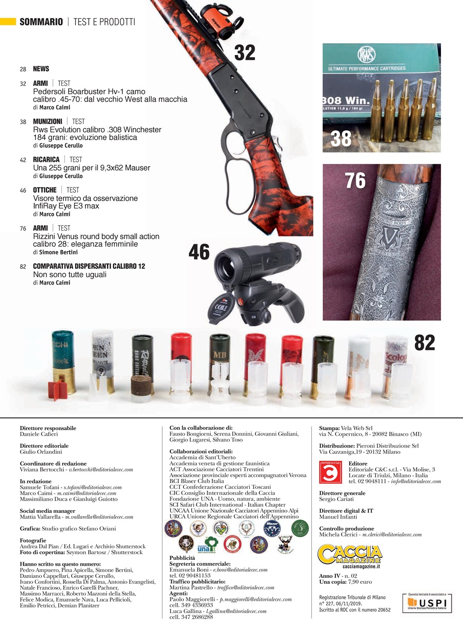 Caccia Magazine Preview Pages