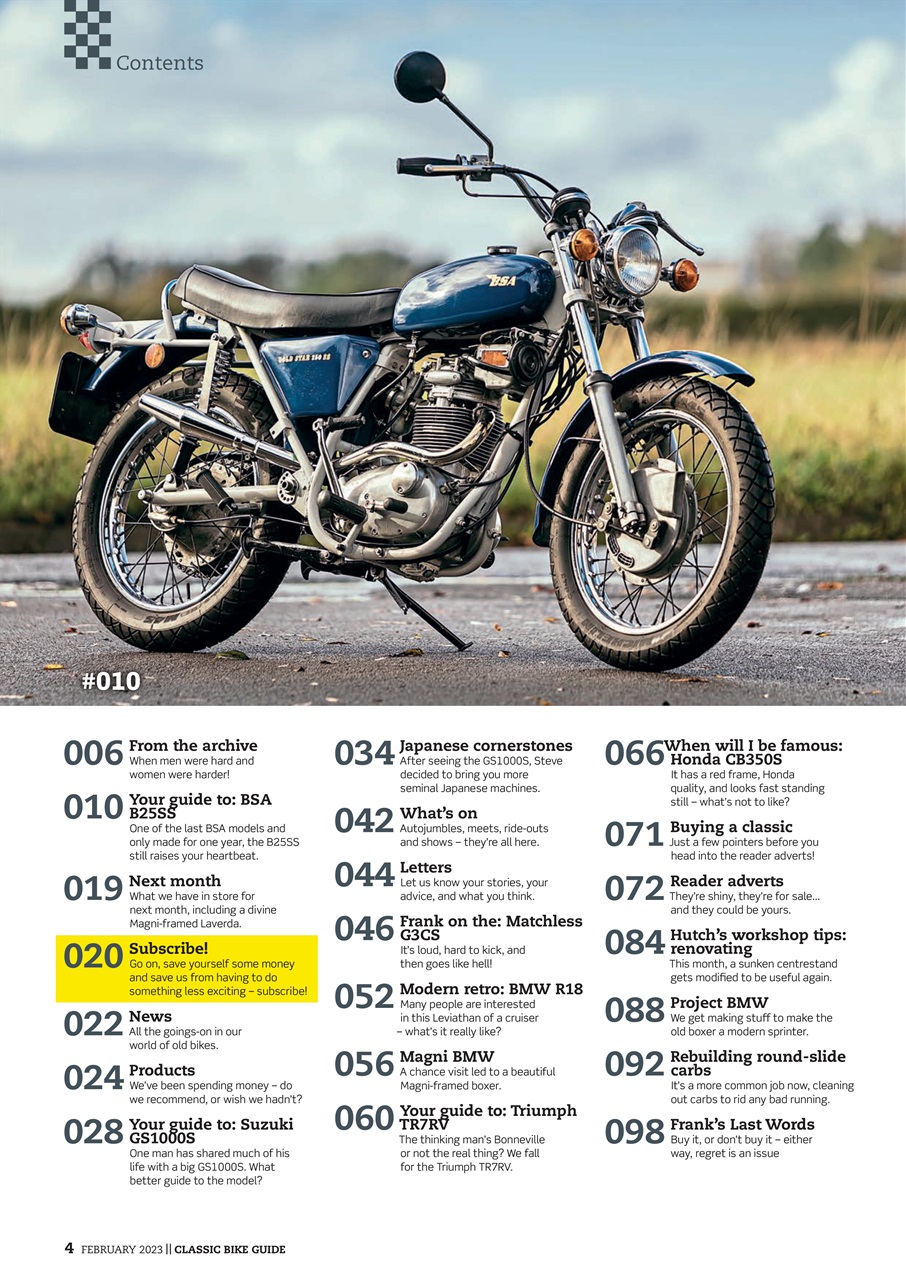 Classic Bike Guide Preview Pages