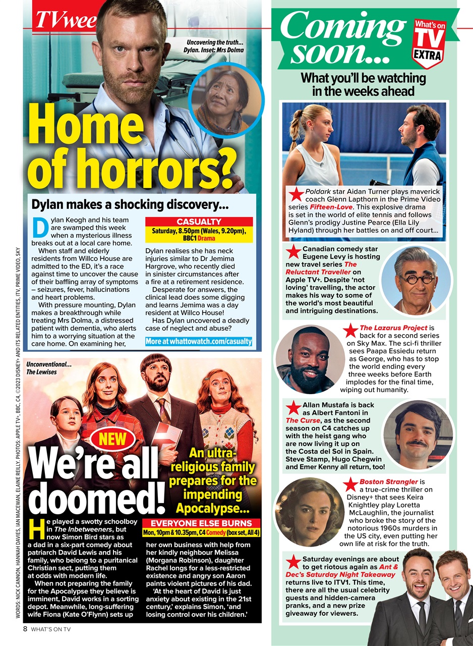 What's on TV Preview Pages