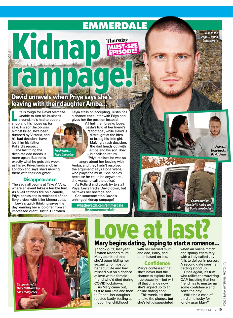 What's on TV Preview Pages