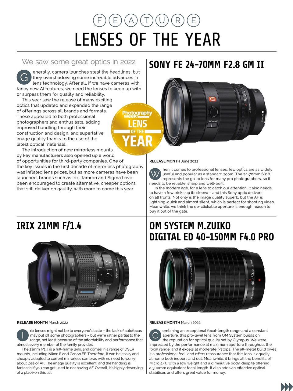 Photography Week Preview Pages