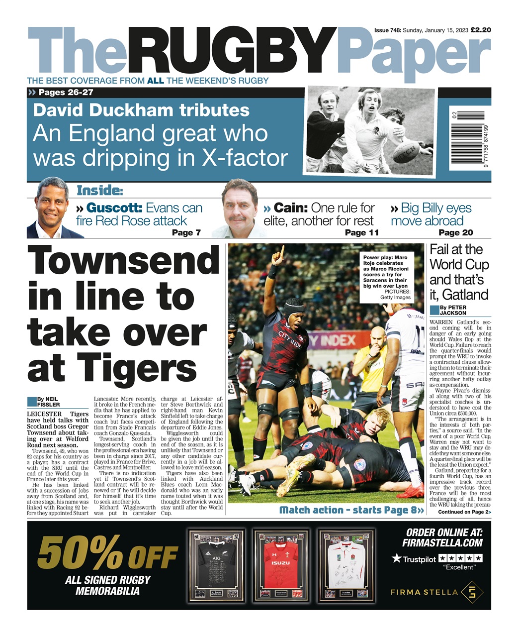 The Rugby Paper Preview Pages