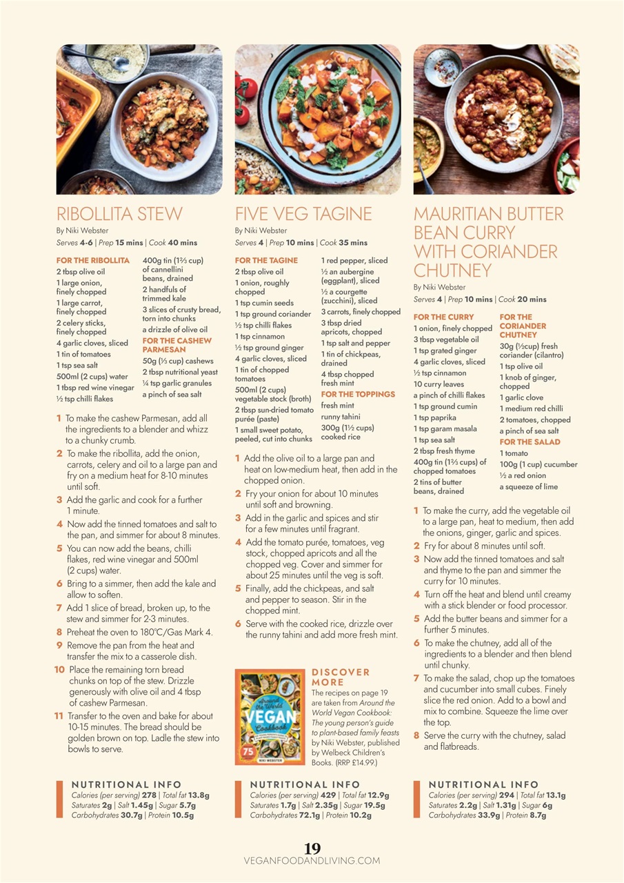 Vegan Food & Living Magazine Preview Pages