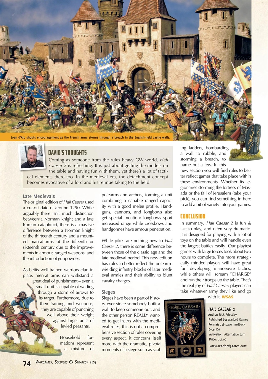Wargames, Soldiers & Strategy Preview Pages