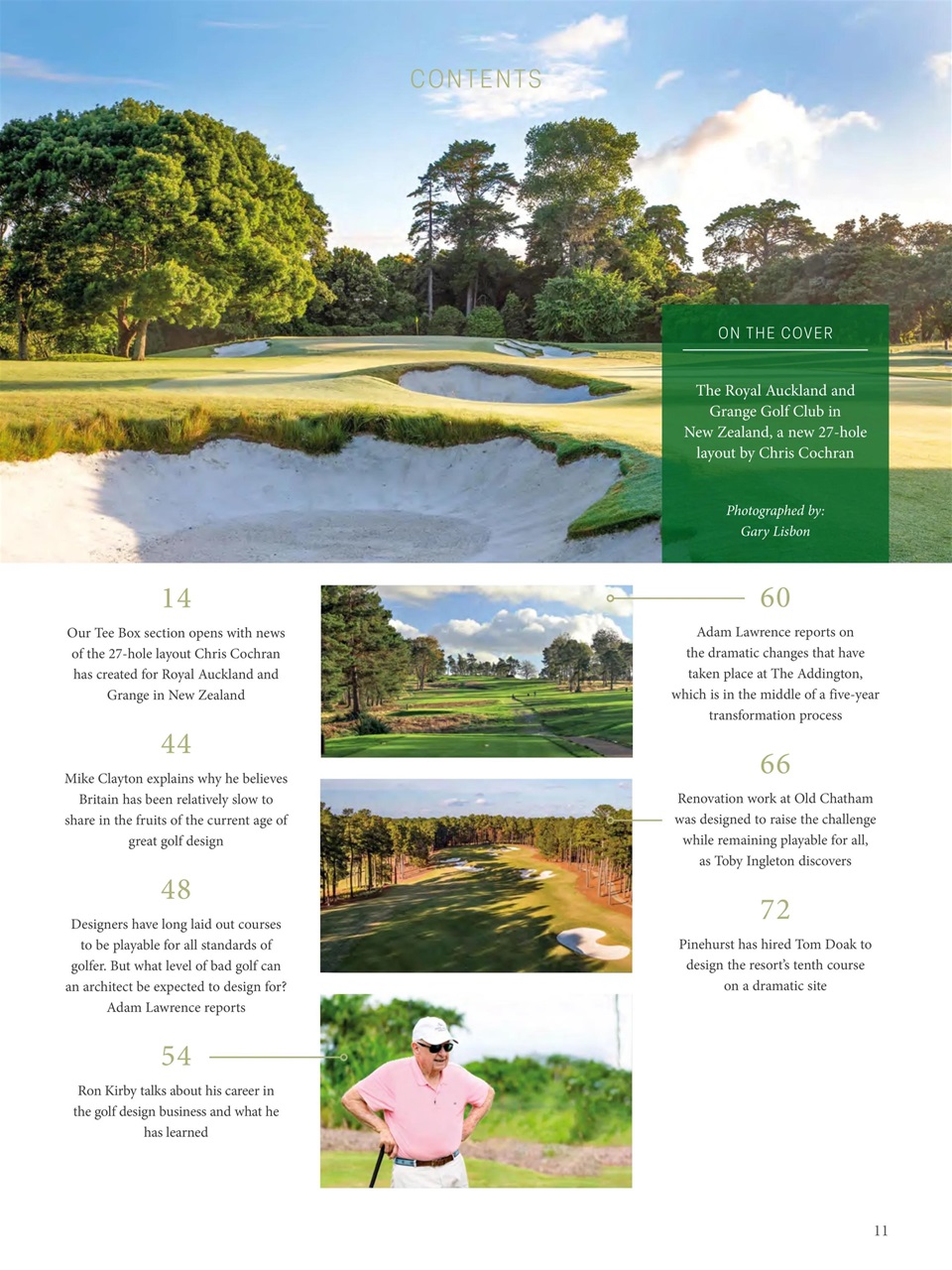 Golf Course Architecture Preview Pages