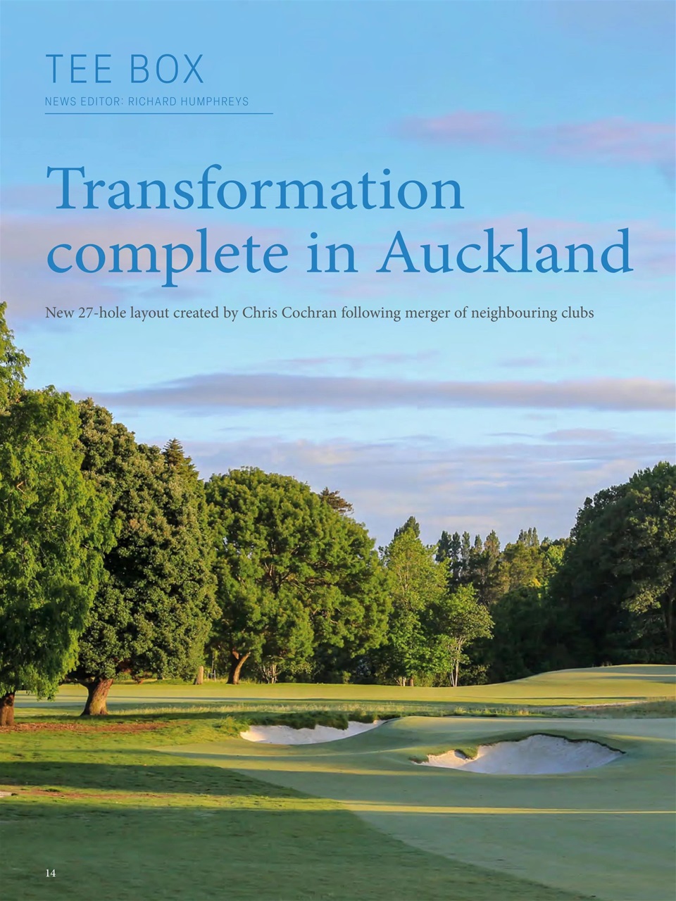 Golf Course Architecture Preview Pages