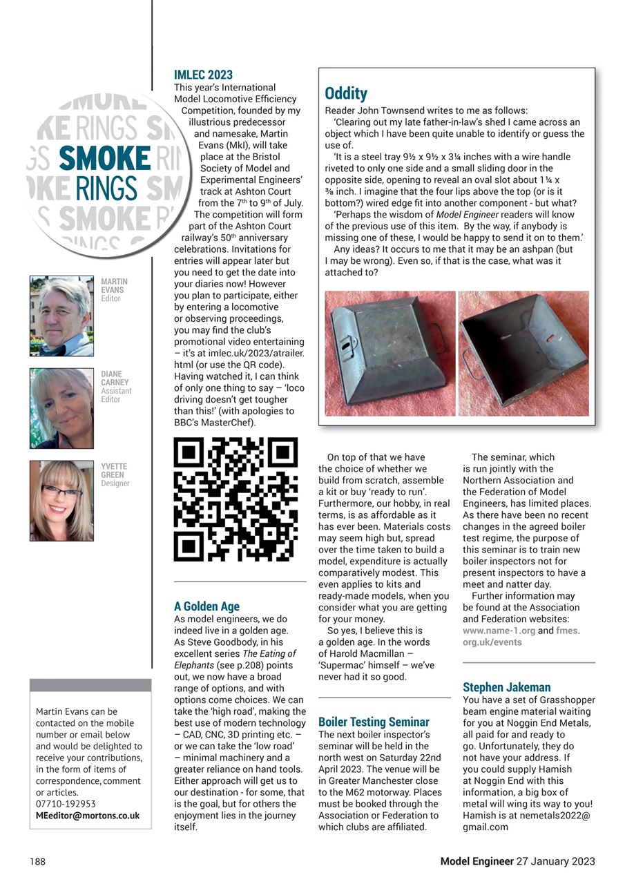 Model Engineer Preview Pages