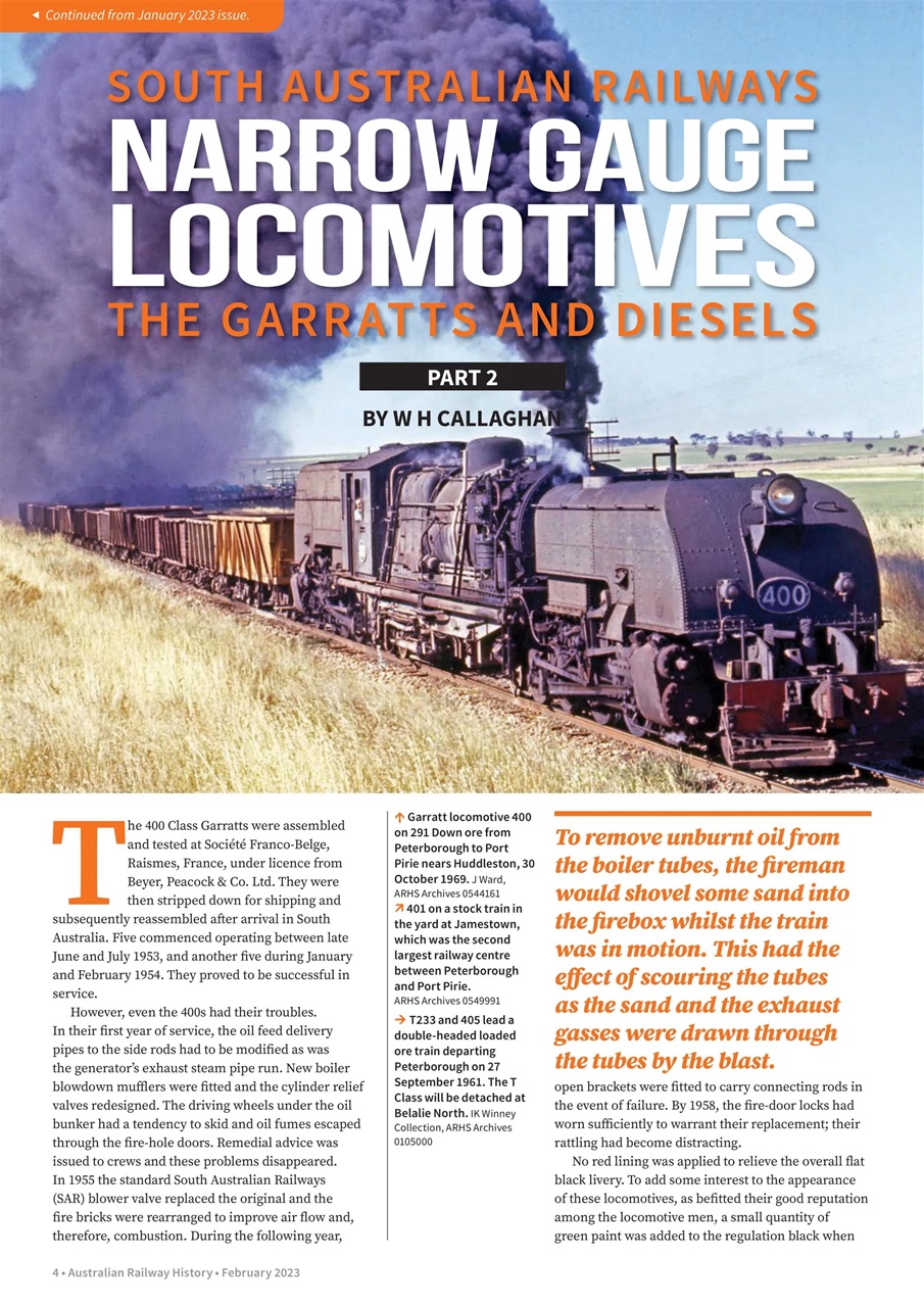 Australian Railway History Preview Pages