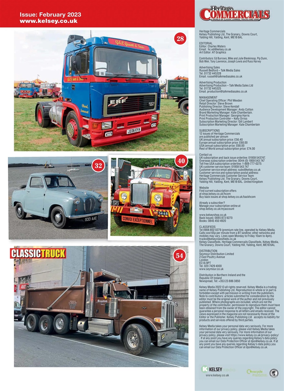 Heritage Commercials Magazine Preview Pages