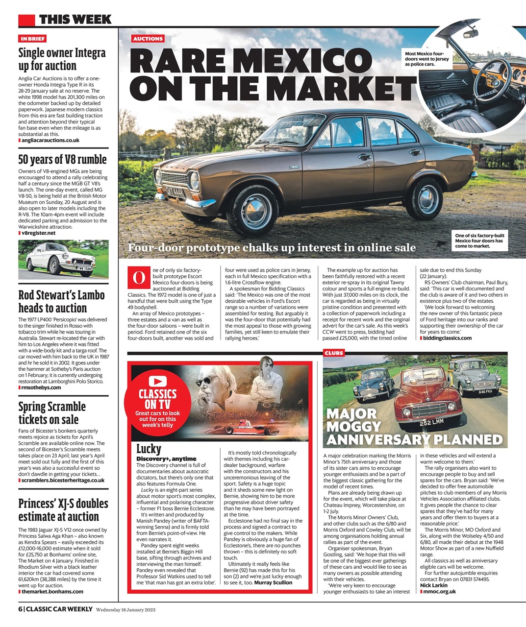 Classic Car Weekly Preview Pages