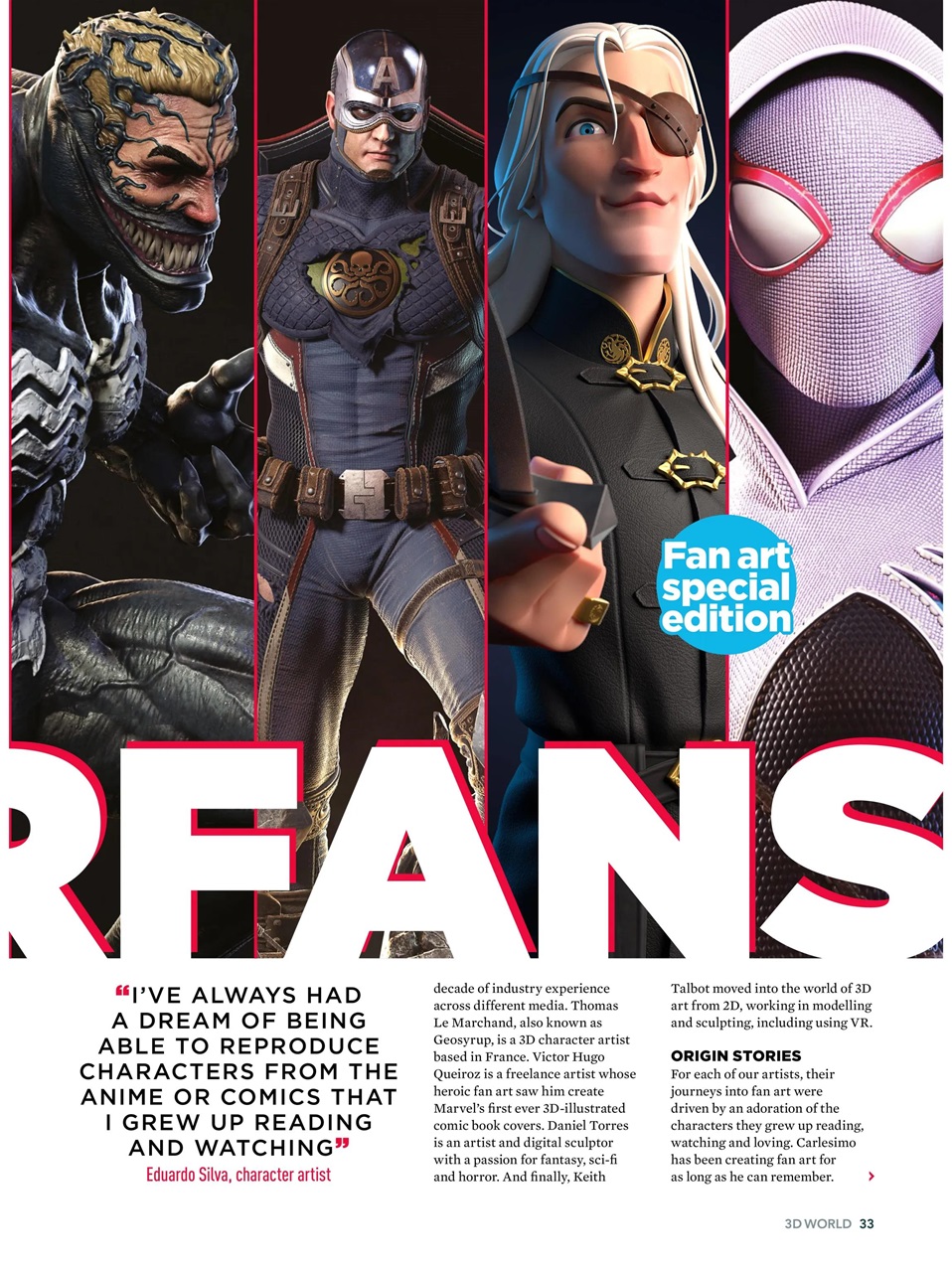 3D World Preview Pages