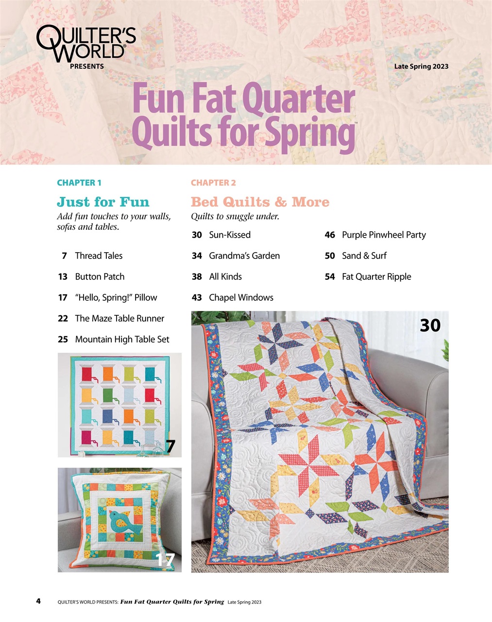 Quilter's World Preview Pages