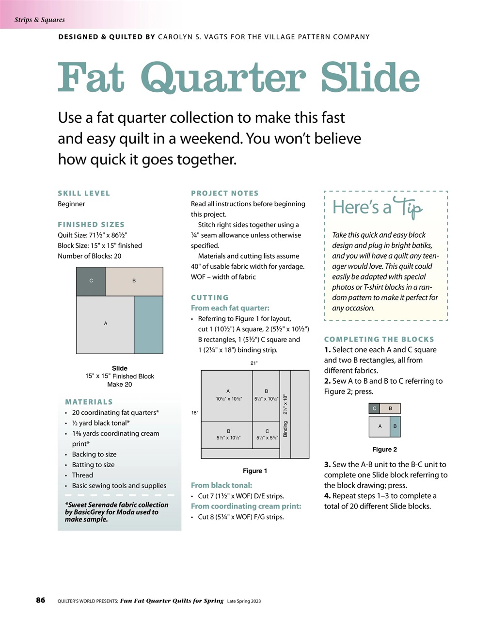 Quilter's World Preview Pages
