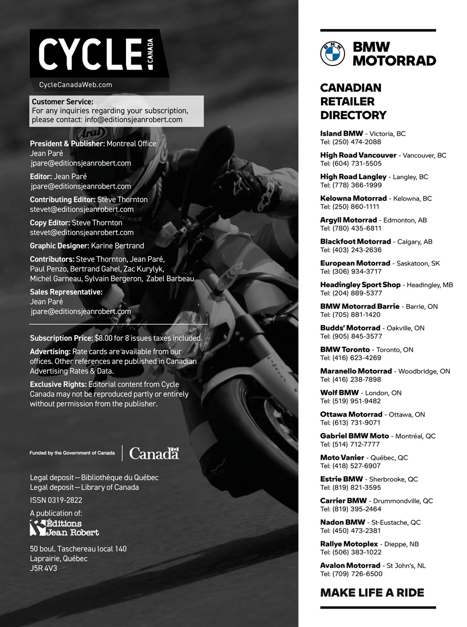 Cycle Canada Preview Pages
