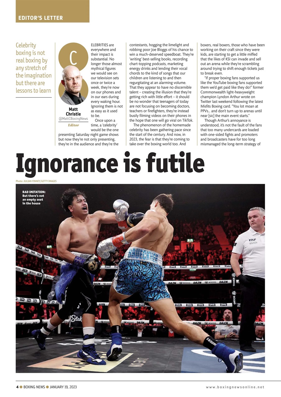 Boxing News Preview Pages