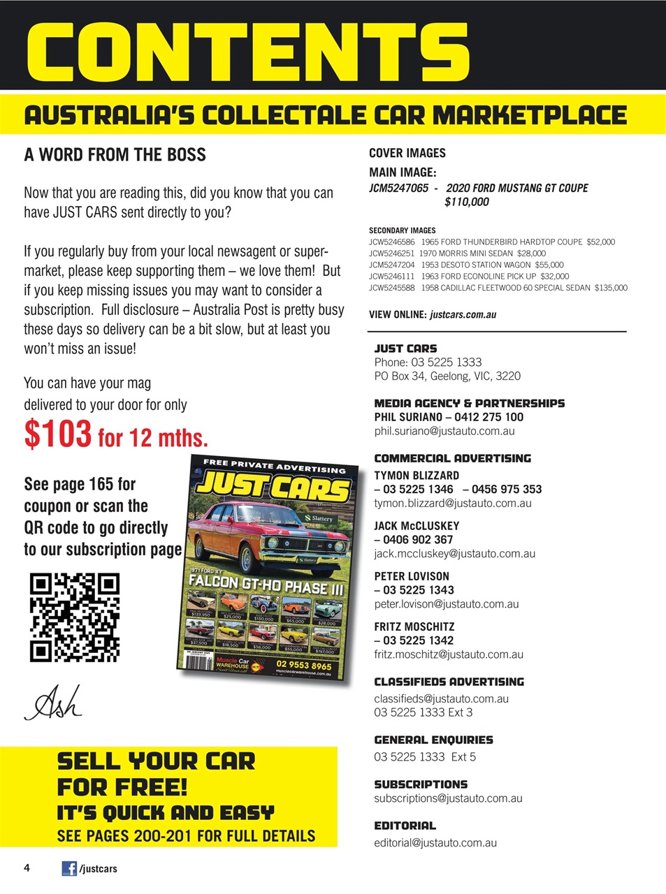 JUST CARS Preview Pages