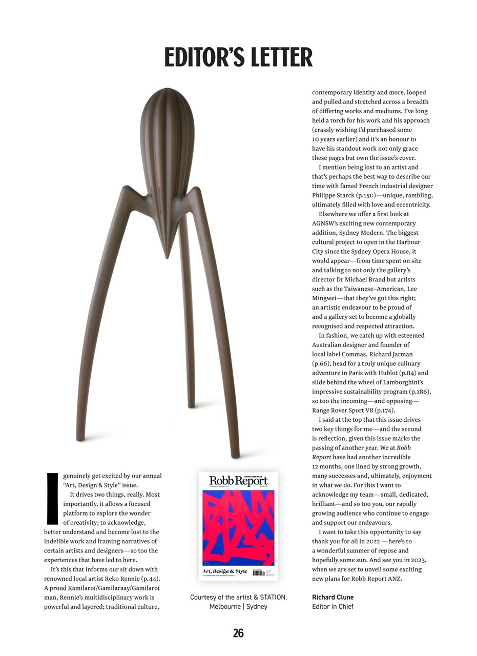 Robb Report Australia & New Zealand Preview Pages