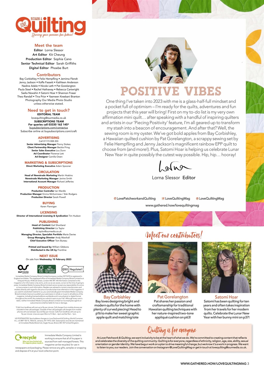 Love Patchwork & Quilting Preview Pages